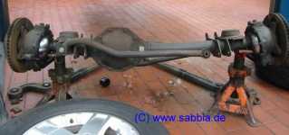 zerst&ouml;rte Achse